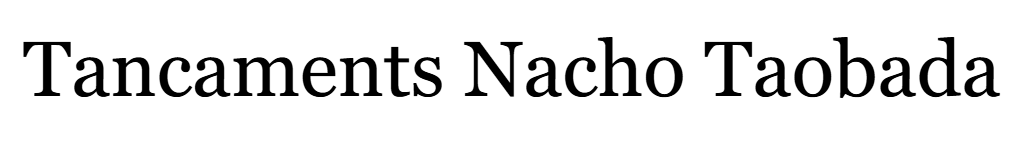 'Tancaments Nacho Taboada'